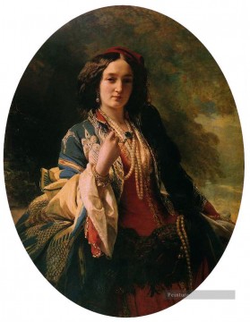 Franz Xaver Winterhalter œuvres - Katarzyna Branicka Comtesse Potocka portrait royauté Franz Xaver Winterhalter